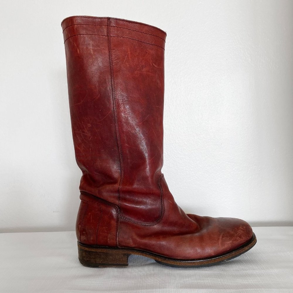 Red Fiorentini & Baker Leather Boots
